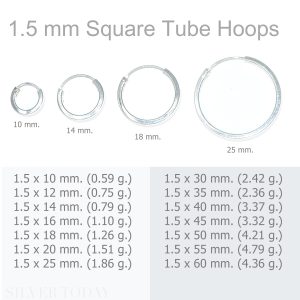 1.5 mm Square Tube Hoops