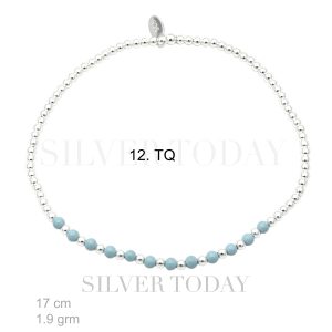 TQ Stone, Bracelet Elatic,Bead and TQ
