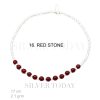 Bracelet Elastic, Red Stone, bead