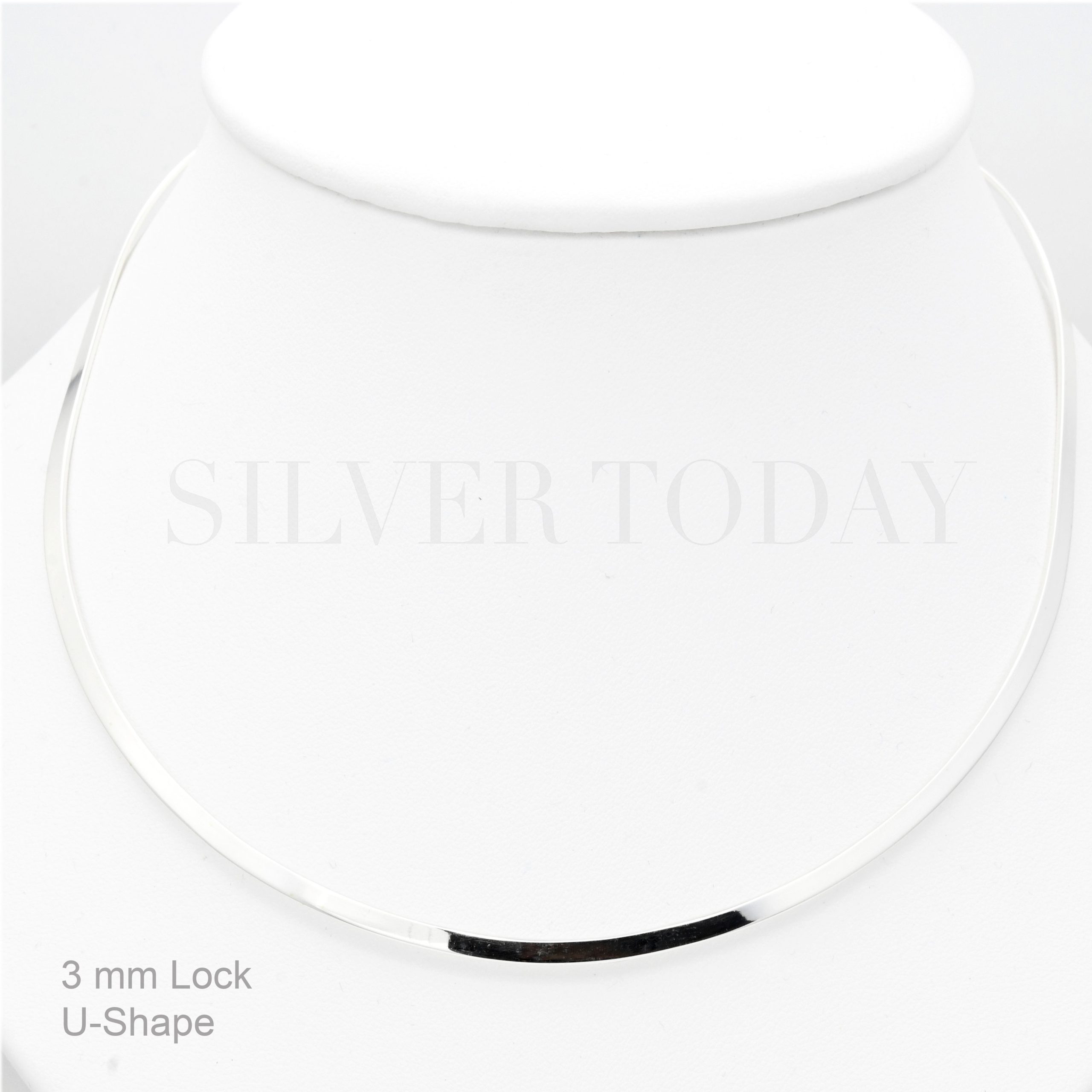 U-Shape, Flat Plain, 3 mm. Lock