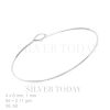 Bangle Plain 1 mm, Face Bangle