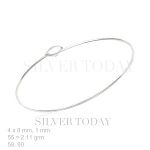 Bangle Plain 1 mm, Face Bangle