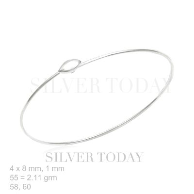Bangle Plain 1 mm, Face Bangle