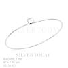 Bangle, plain, square front