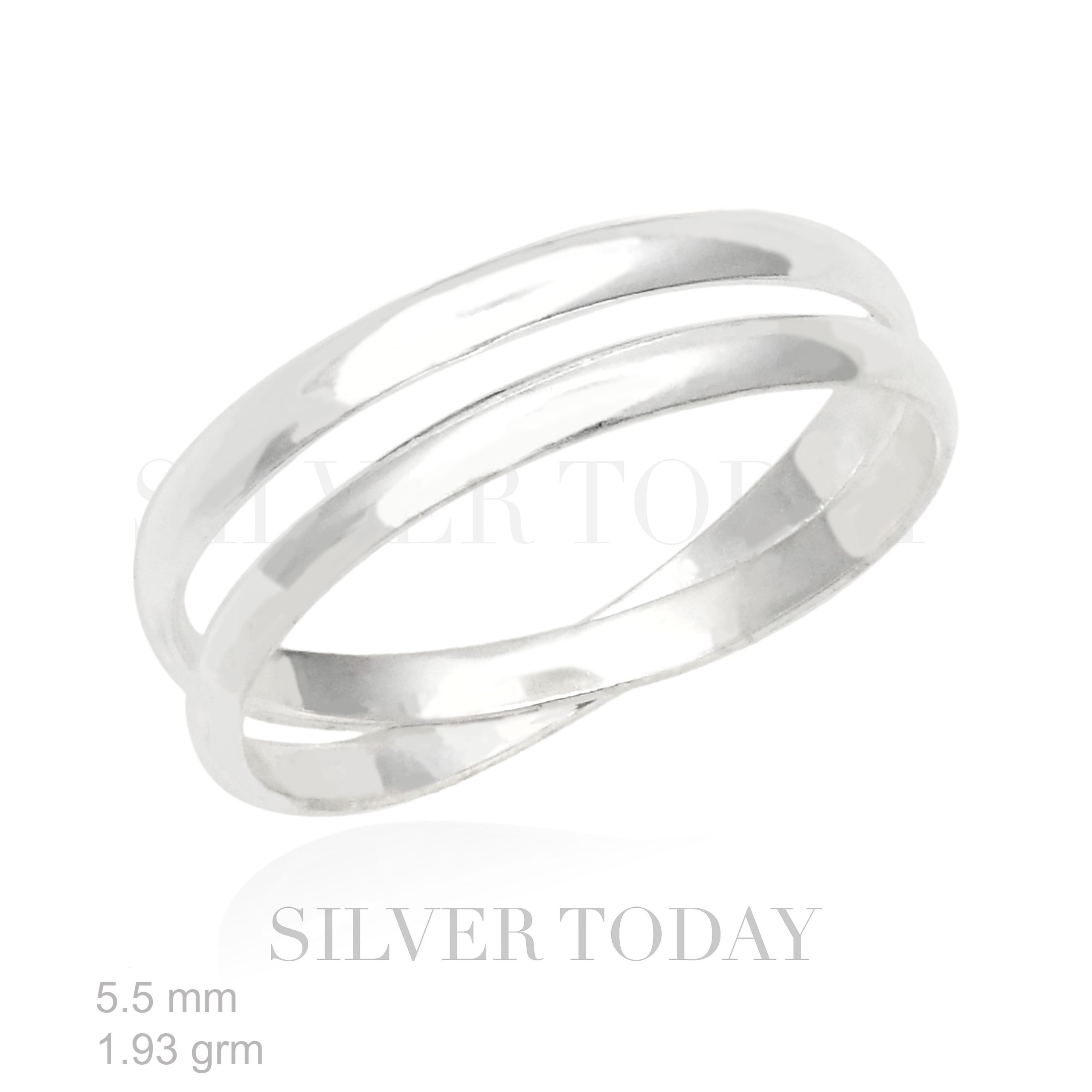 RingPlain Two circles stacked together