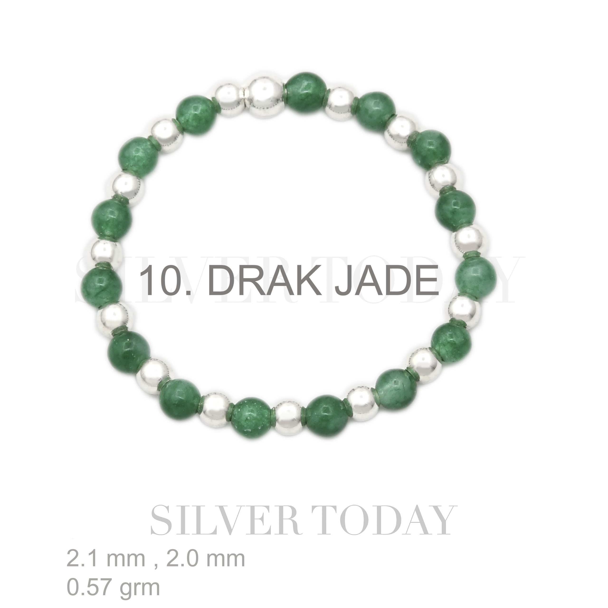 RSX990210 DRAK JADE STONE, Ring, Ring Elastic
