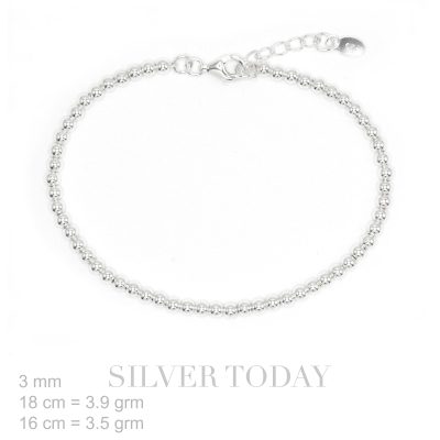 Bracelet Silver Beads