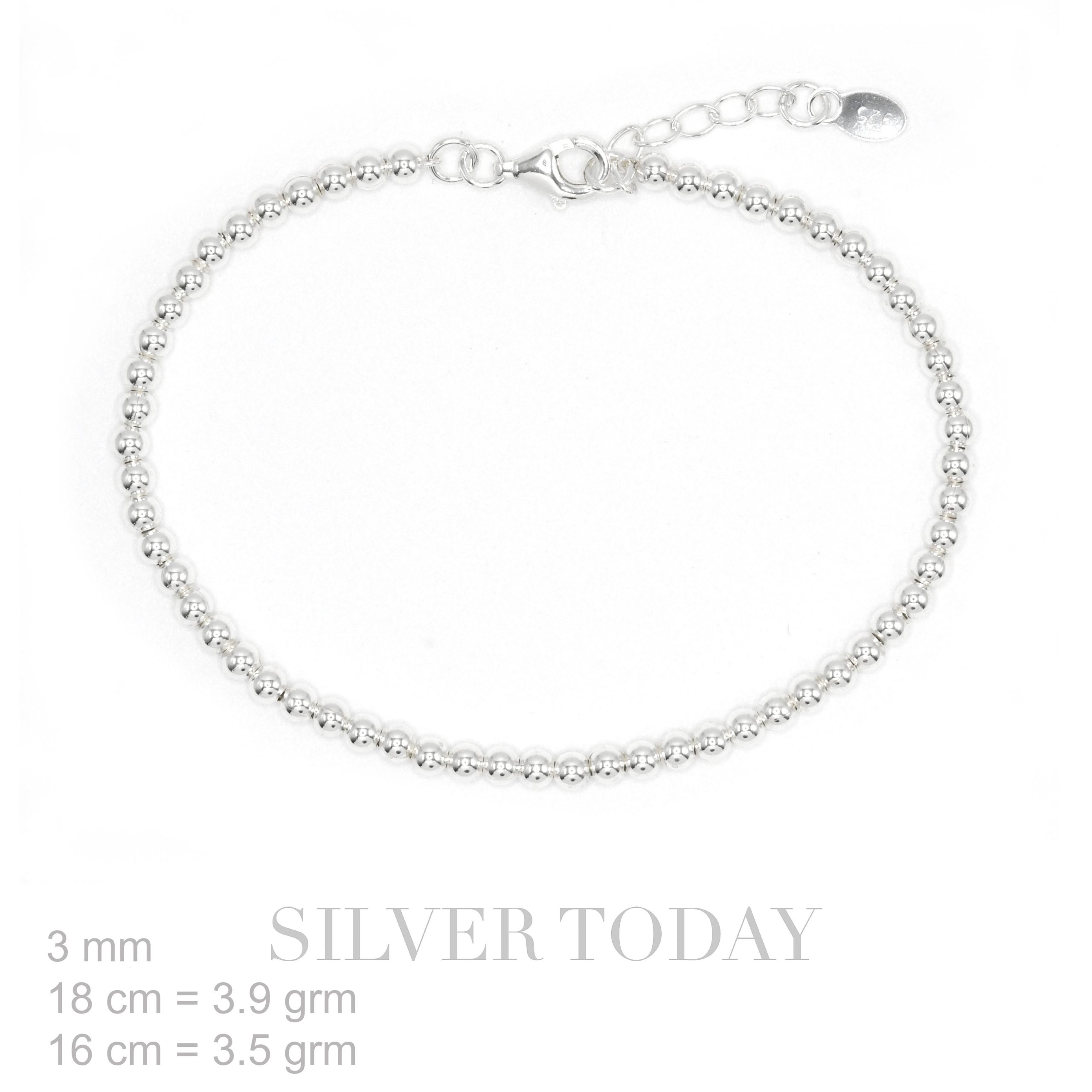 Bracelet Silver Beads