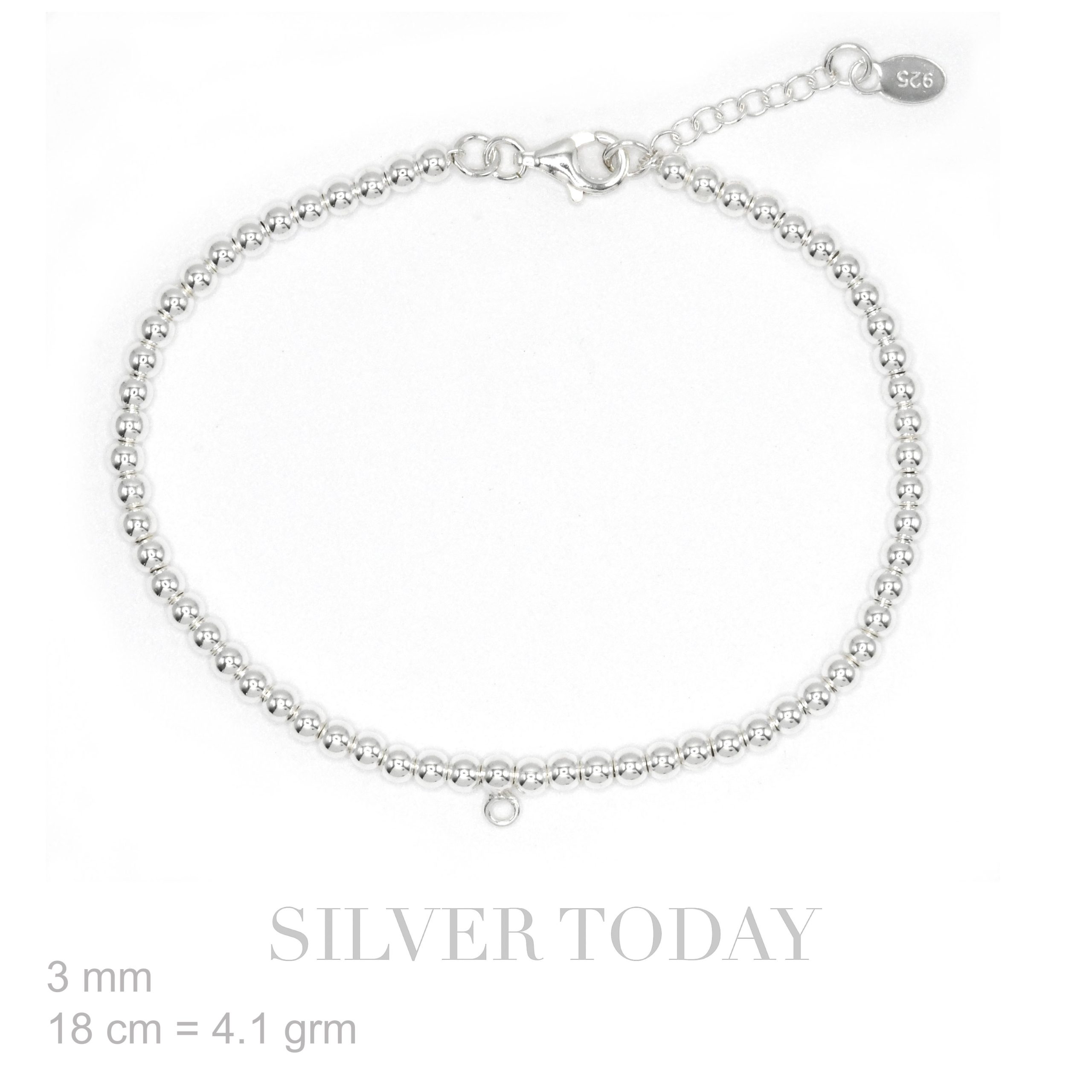 Bracelet Silver Beads