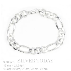 Silver bracelet, chain type