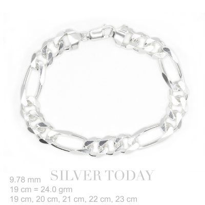 Silver bracelet, chain type