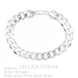 Silver bracelet, chain type