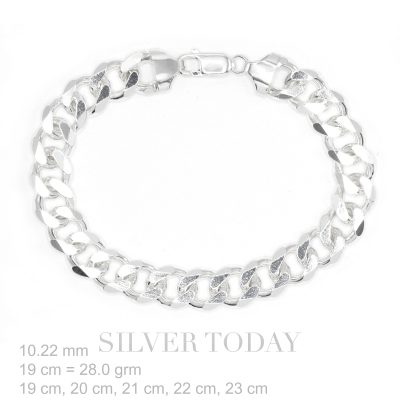 Silver bracelet, chain type
