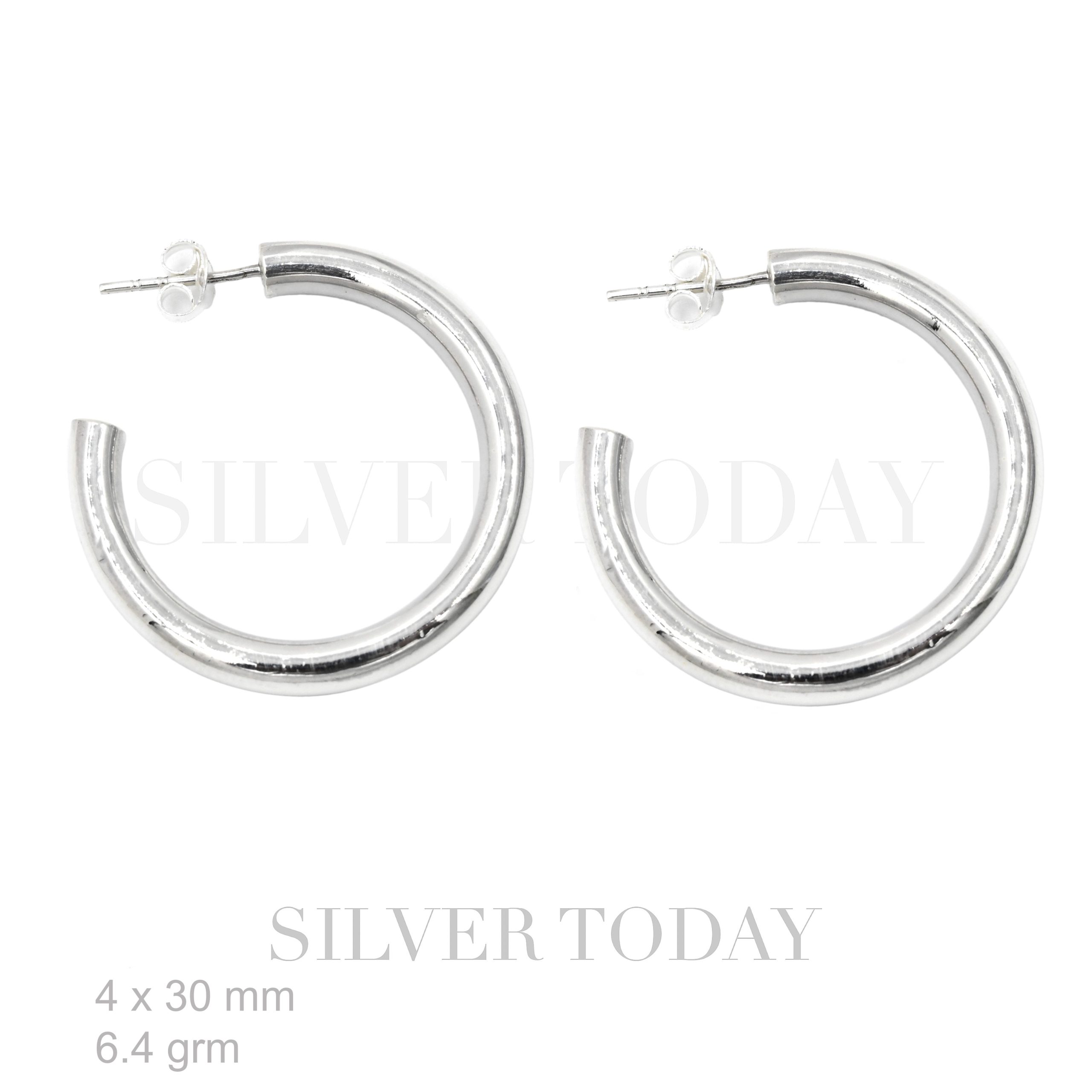 E2P17P0330 Plain Earrings Circle