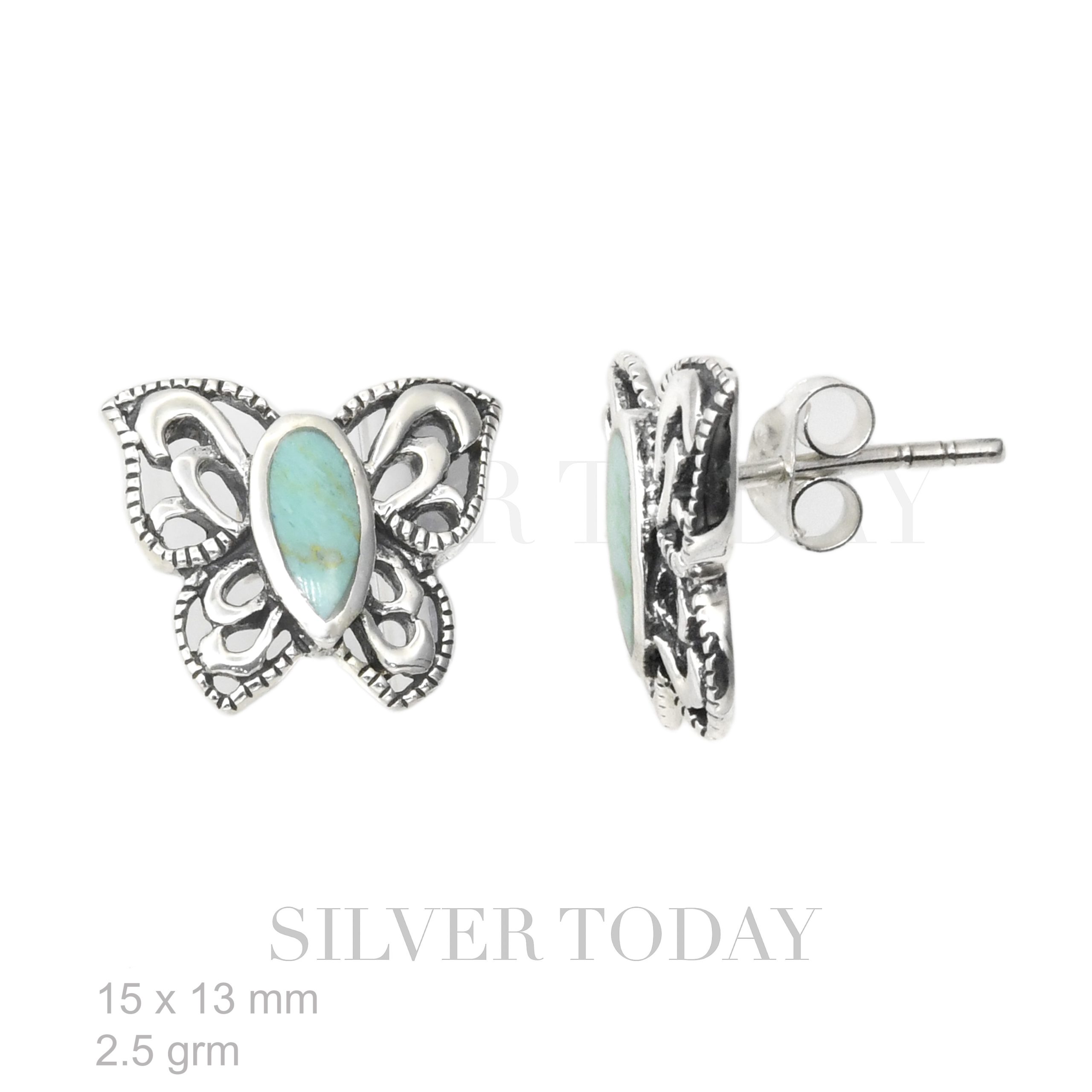 Butterfly Earring with Stone