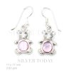 bear stoe earring