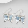 Earring Stone Butterfly
