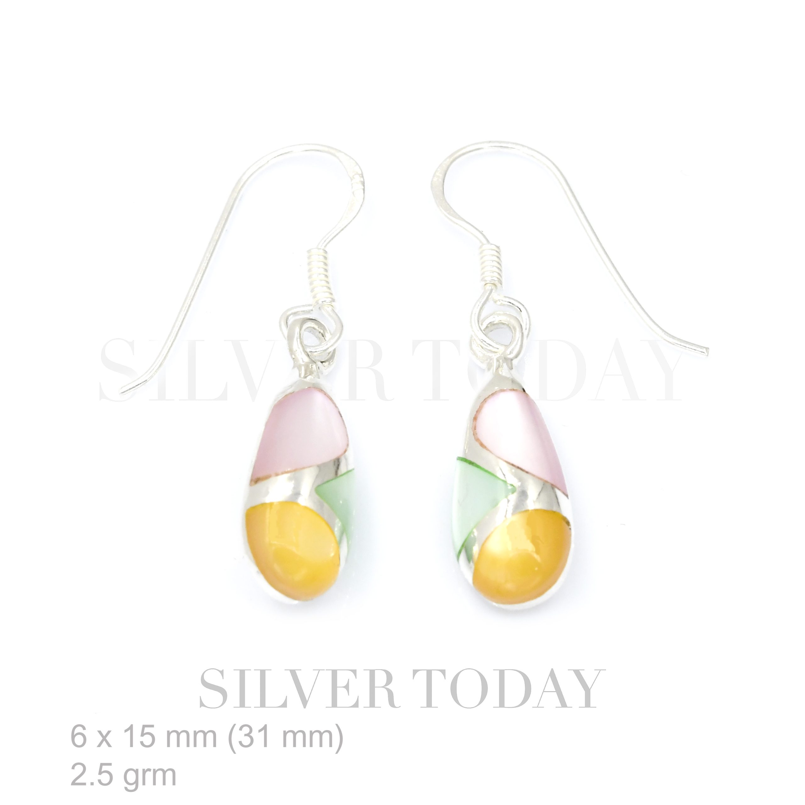 ESX03E0630 Earring Stone shap Drop