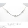 Nacklace Silver Bead and Tube
