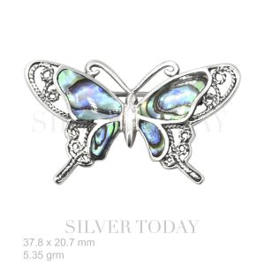 Butterfly Stone Silver