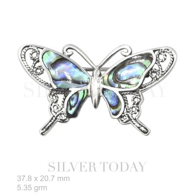 Butterfly Stone Silver