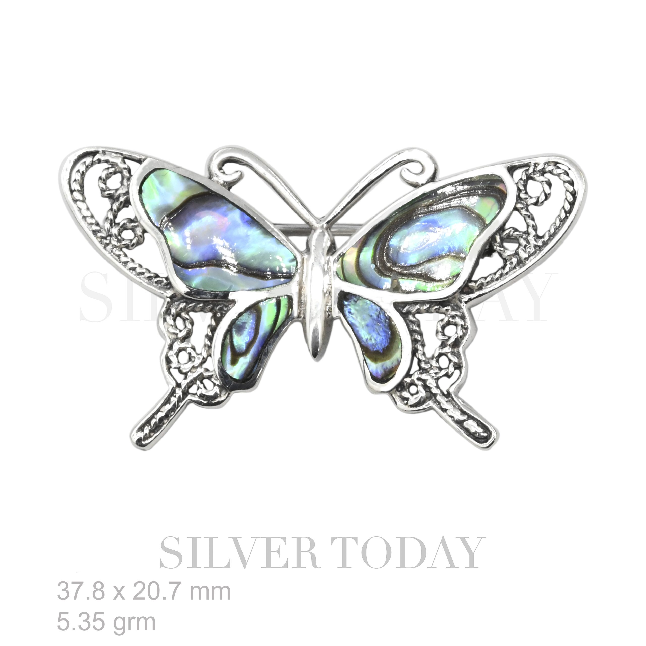 Butterfly Stone Silver