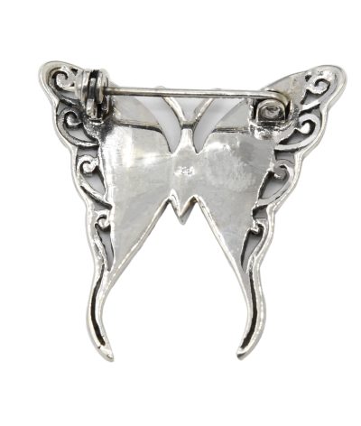 back Psb04P2311 Butterfly Stone Silver