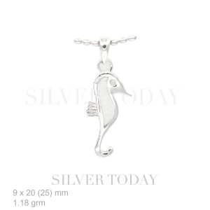 Seahorse shaped stone pendant