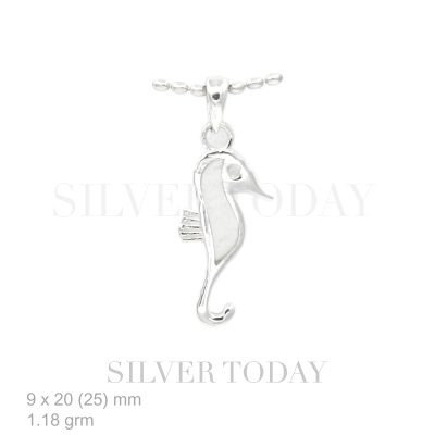 Seahorse shaped stone pendant